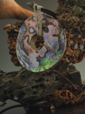 Reversible Paua & Mother of Pearl Shell Pendant